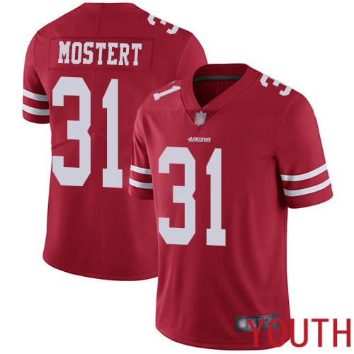 San Francisco 49ers Limited Red Youth Raheem Mostert Home NFL Jersey #31 Vapor Untouchable->san francisco 49ers->NFL Jersey